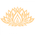Beige Icône de Lotus Remise en Forme Fitness Logo (6)